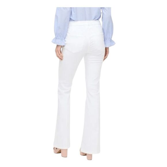 J. Crew Full Length Flare Jeans White Signature Stretch Denim 31 - Picture 3 of 11